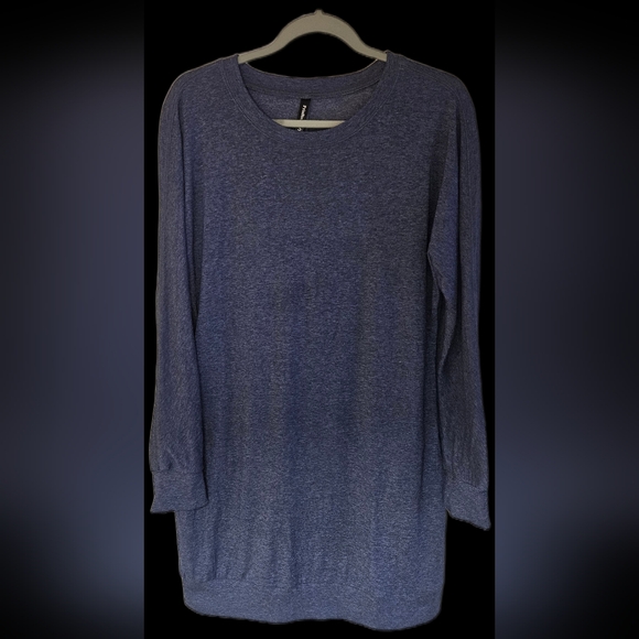 Casual Navy Long Sleeve Dress - Picture 3 of 6